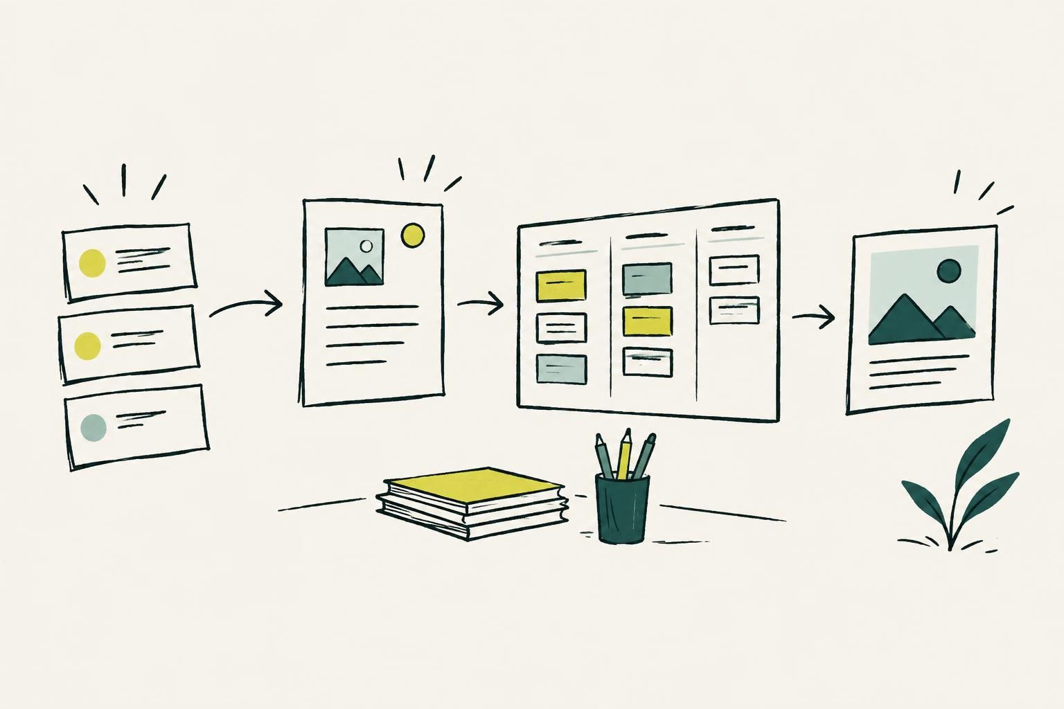 Turn priorities into briefs, a calendar, and a production workflow